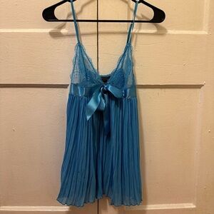 🚨LAST CHANCE🚨 Blue Lace Victoria’s Secret Slip Dress